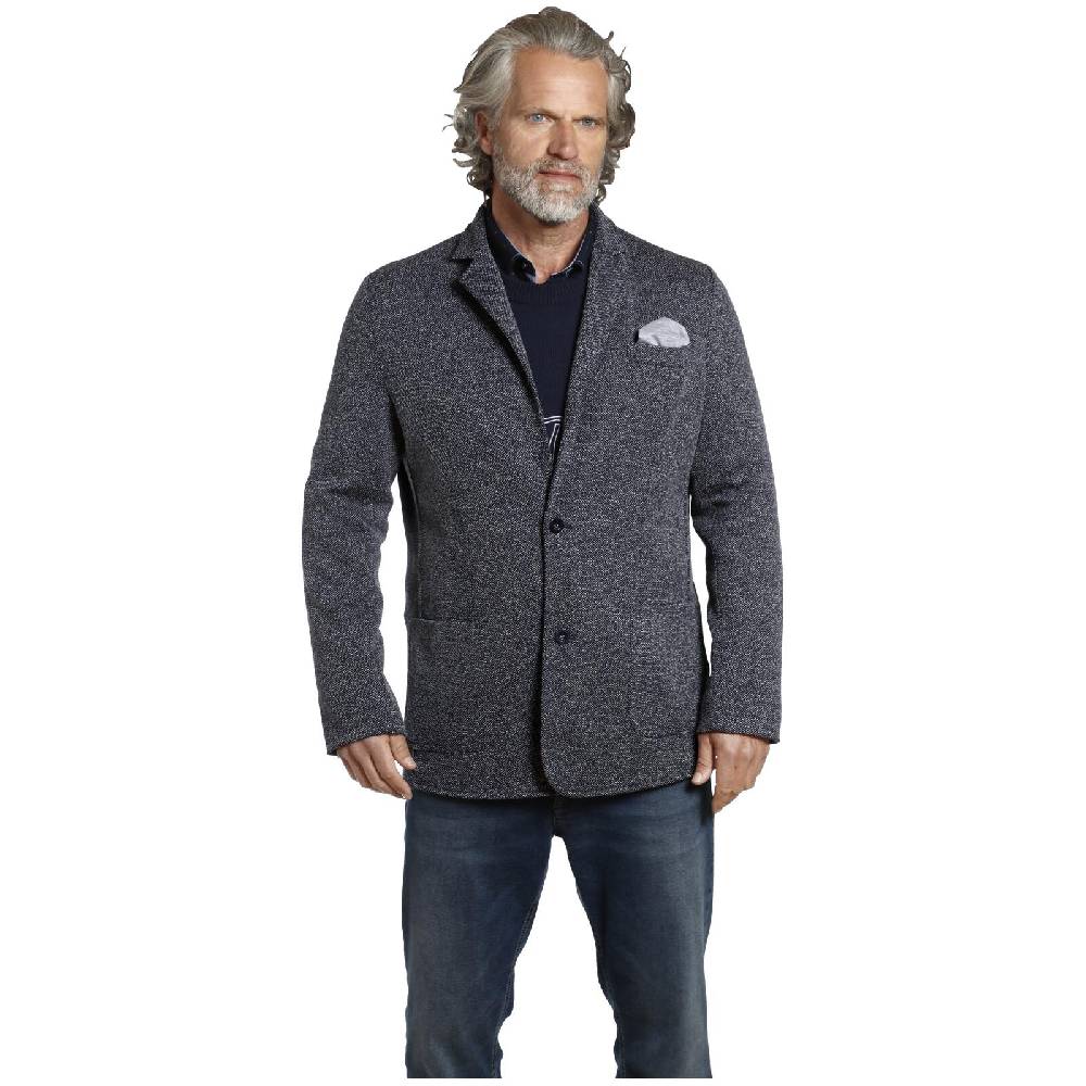Jan Vanderstorm Jersey-Sakko ALBIN dunkelblau melange im Angebot