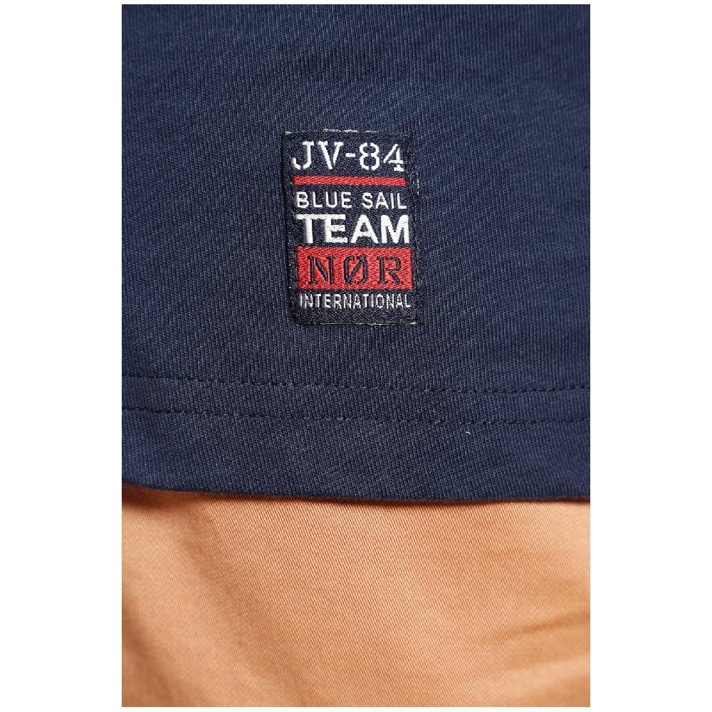 Jan Vanderstorm Langarmshirt ELION dunkelblau Schlussverkauf