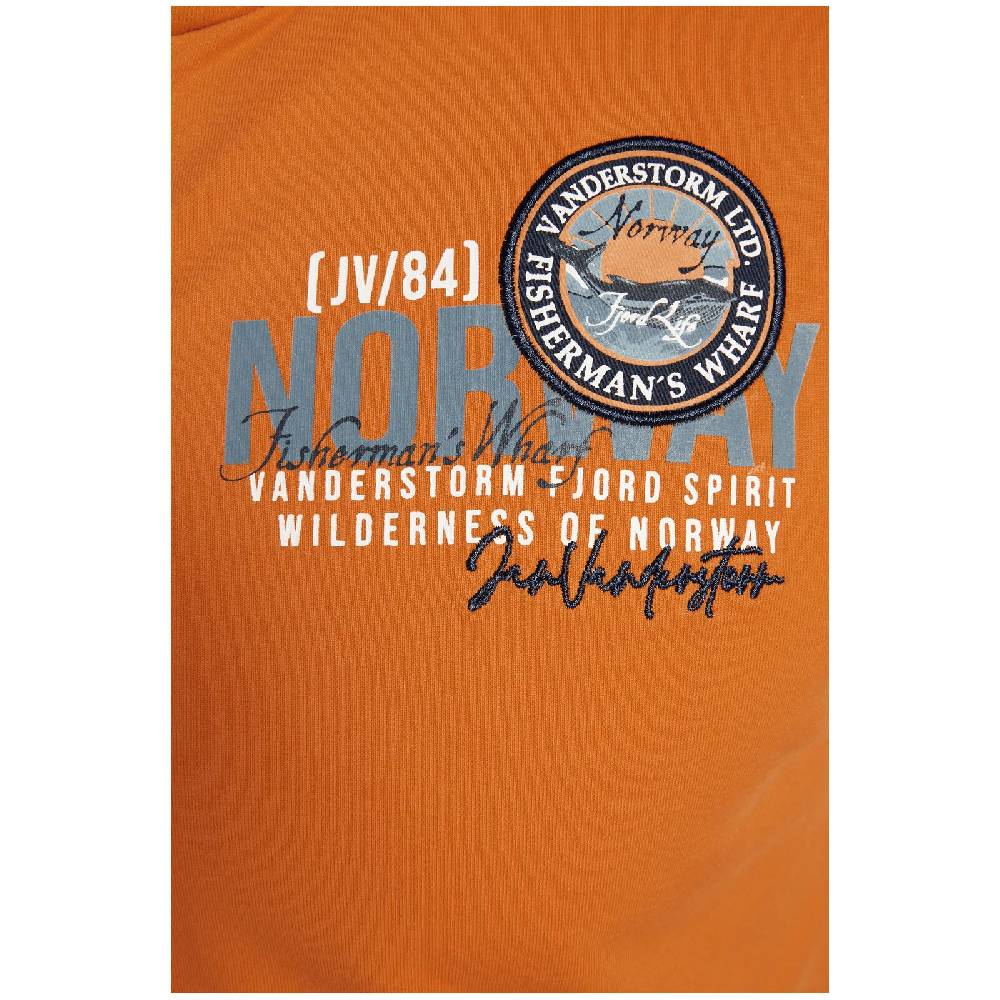 Jan Vanderstorm Sweatjacke RENKO orange Fabrikverkauf
