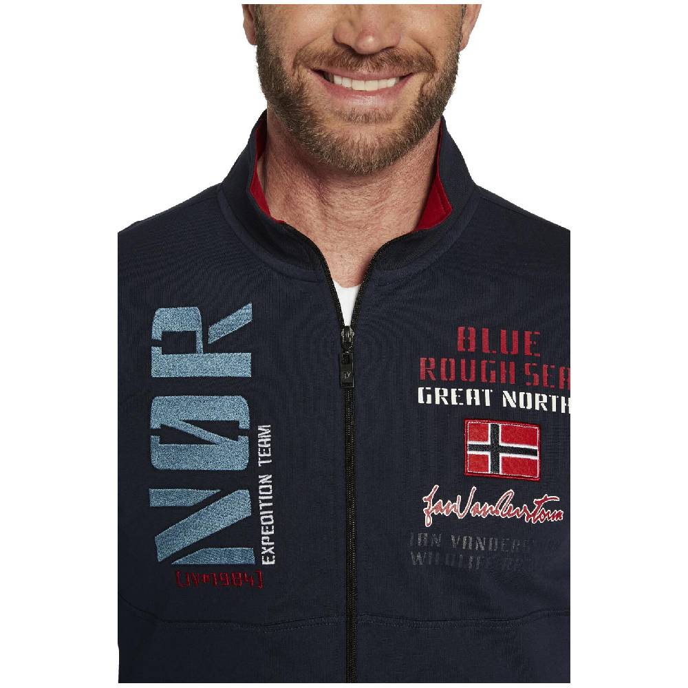 Jan Vanderstorm Sweatjacke TJARKE dunkelblau Meist gekauft