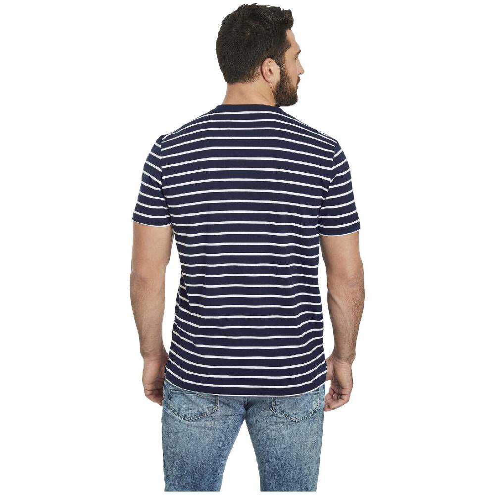 Jan Vanderstorm T-Shirt ARBOGAST dunkelblau gestreift Kostenloser Versand