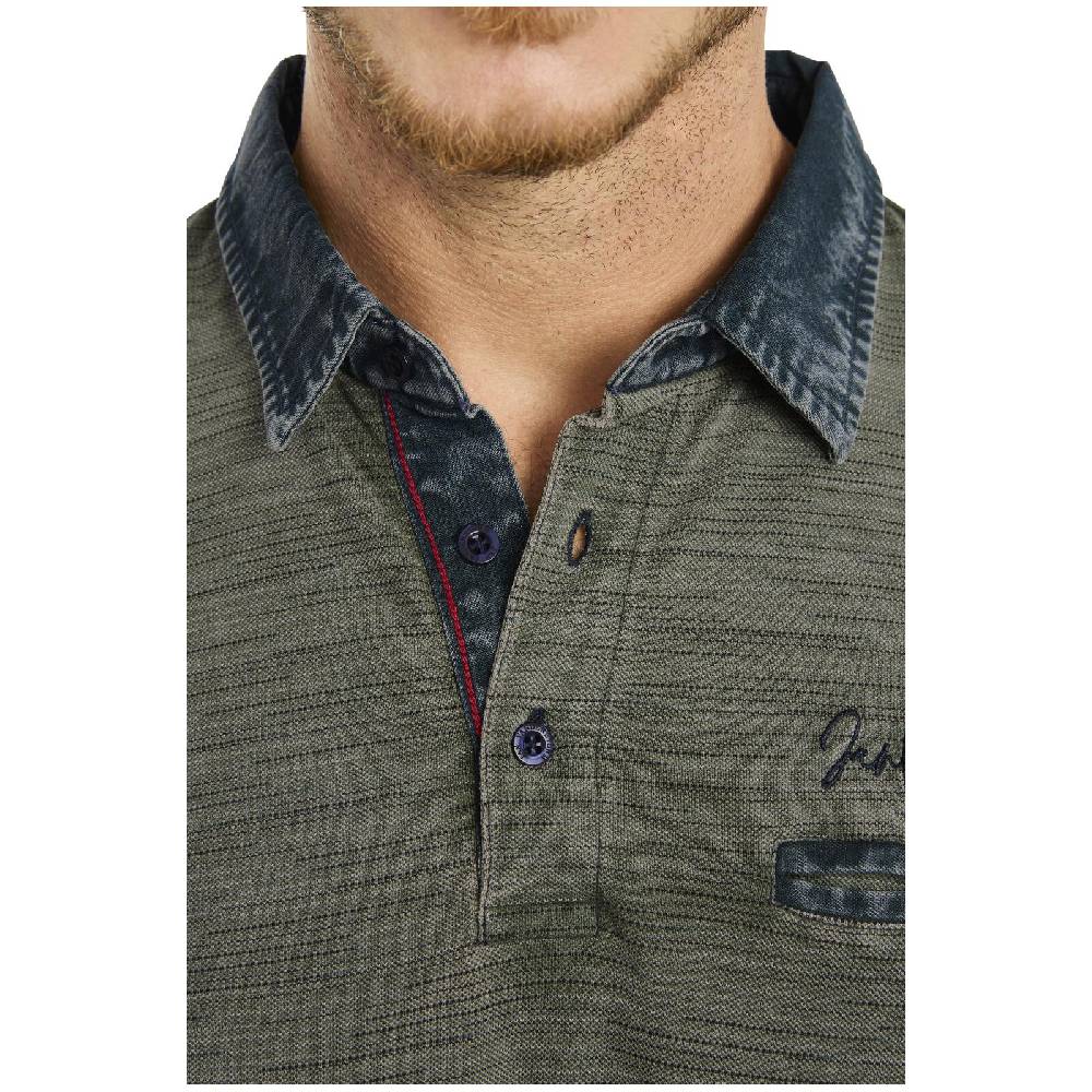 Jan Vanderstorm Poloshirt CAMILLO oliv Limitierter Zeitrabatt
