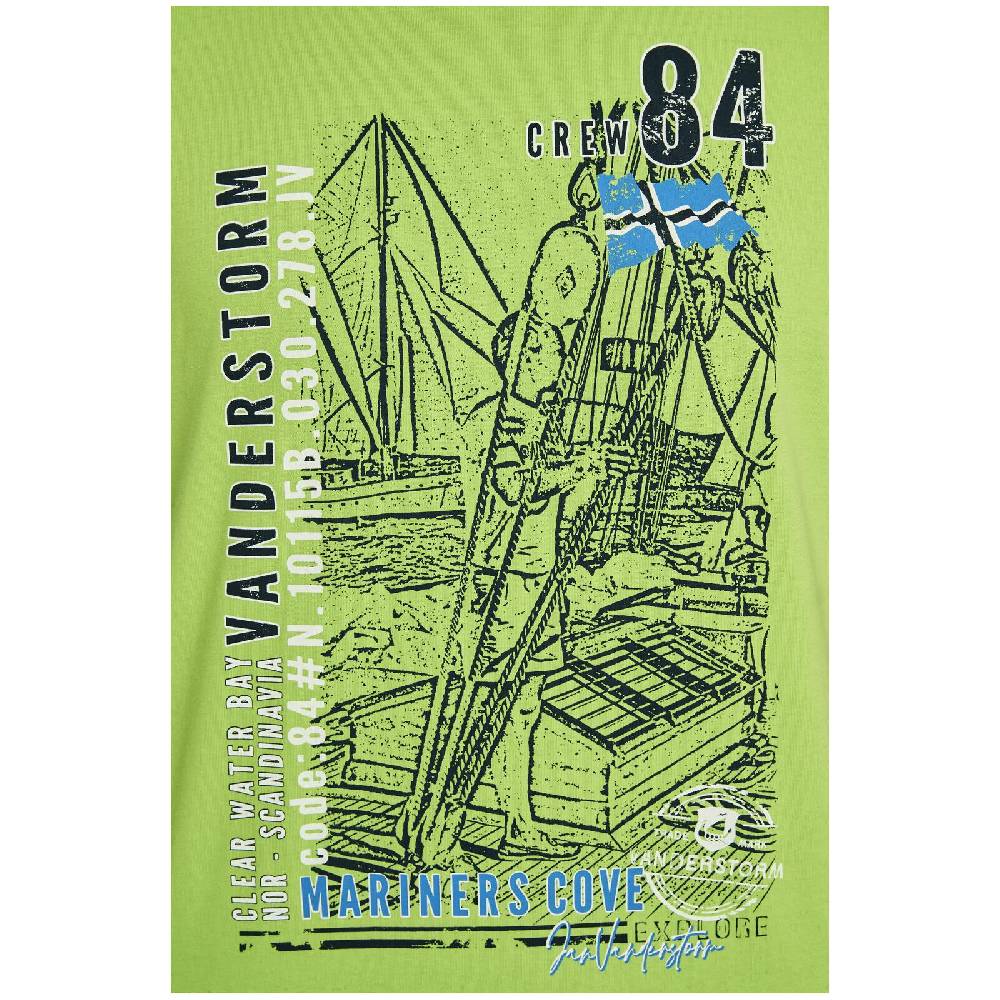 Jan Vanderstorm T-Shirt KASPERI grün Fabrik Onlineshop