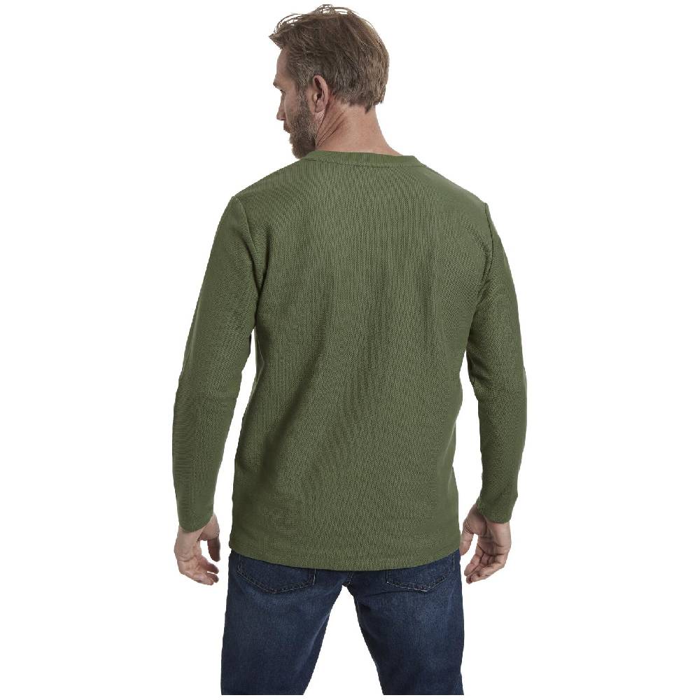 Jan Vanderstorm Langarmshirt IVOR oliv Räumungsverkauf