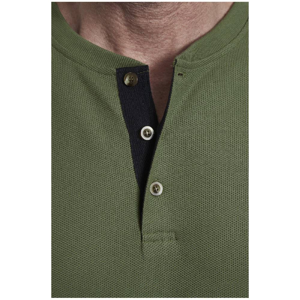 Jan Vanderstorm Langarmshirt IVOR oliv Räumungsverkauf
