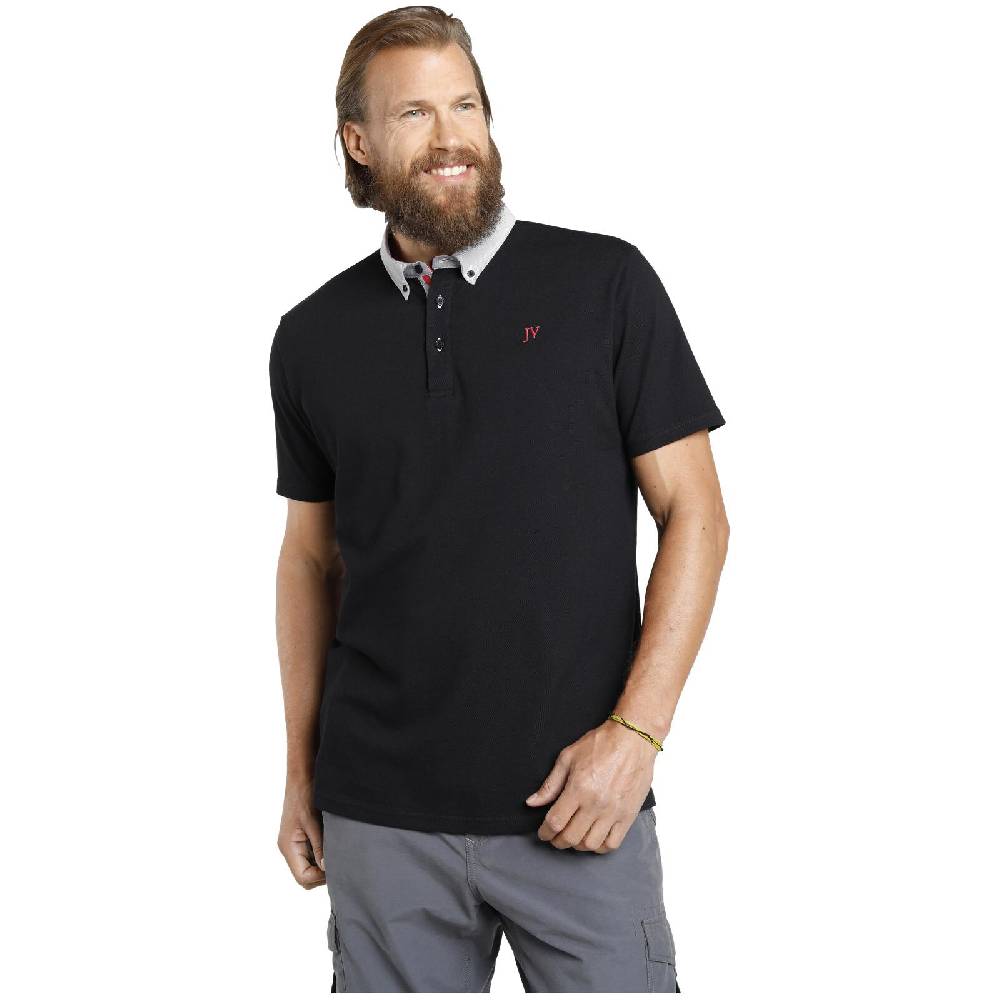 Jan Vanderstorm Poloshirt NJAL schwarz Kauf eins, bekomm eins gratis