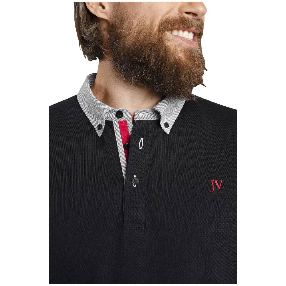 Jan Vanderstorm Poloshirt NJAL schwarz Kauf eins, bekomm eins gratis