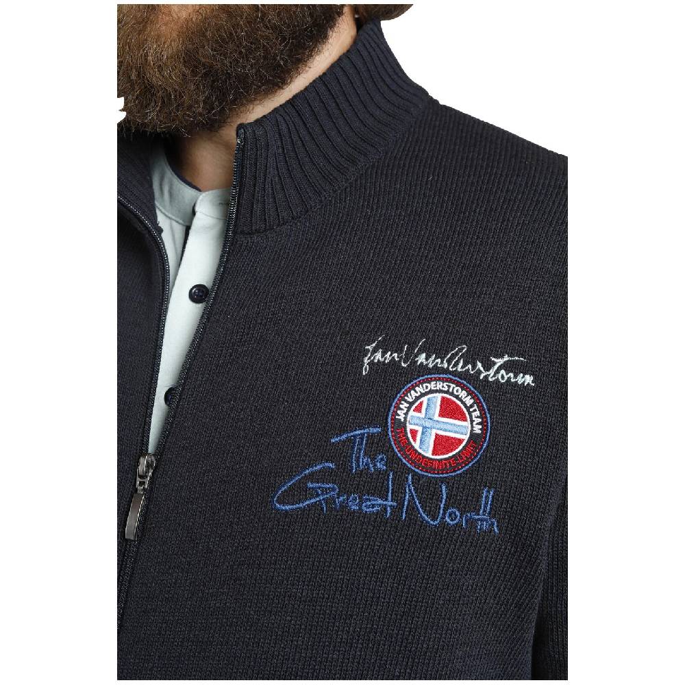 Jan Vanderstorm Strickjacke OLAV dunkelblau Tägliche Deals