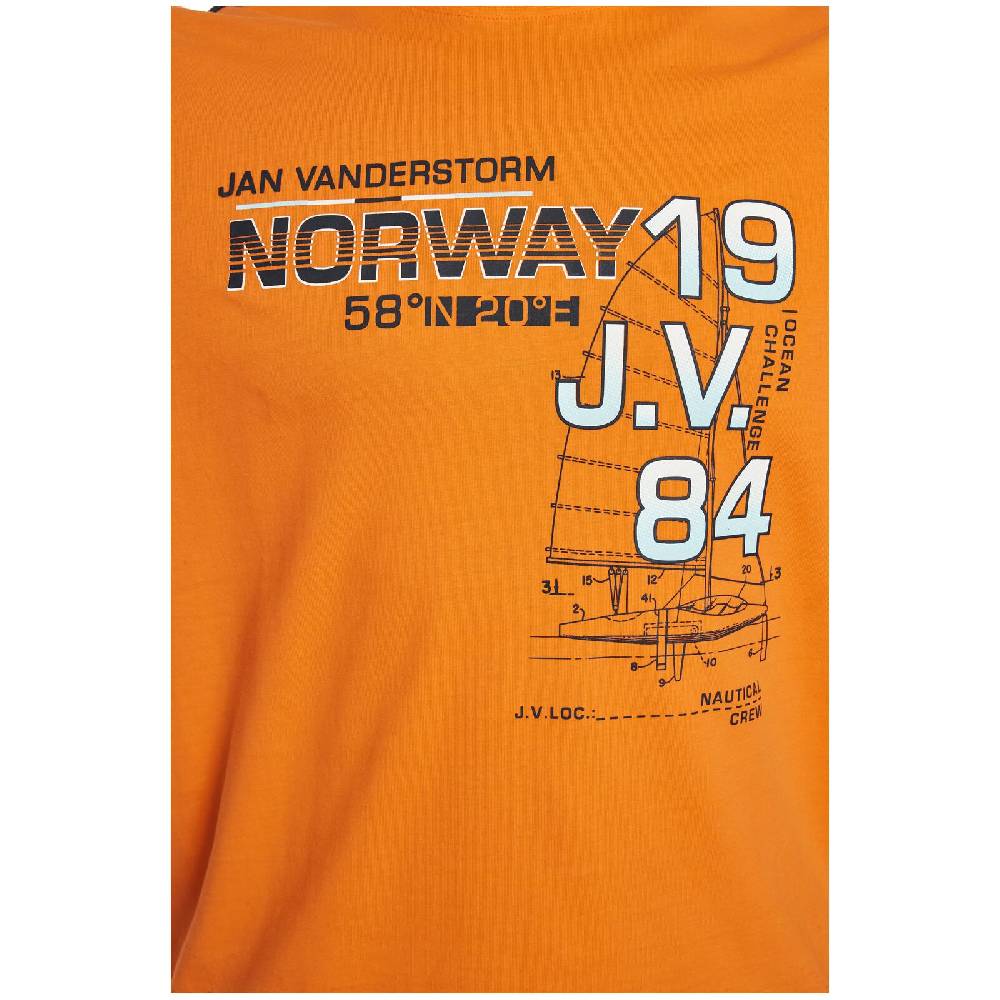 Jan Vanderstorm Langarmshirt BERTULI orange Super Sparpreis