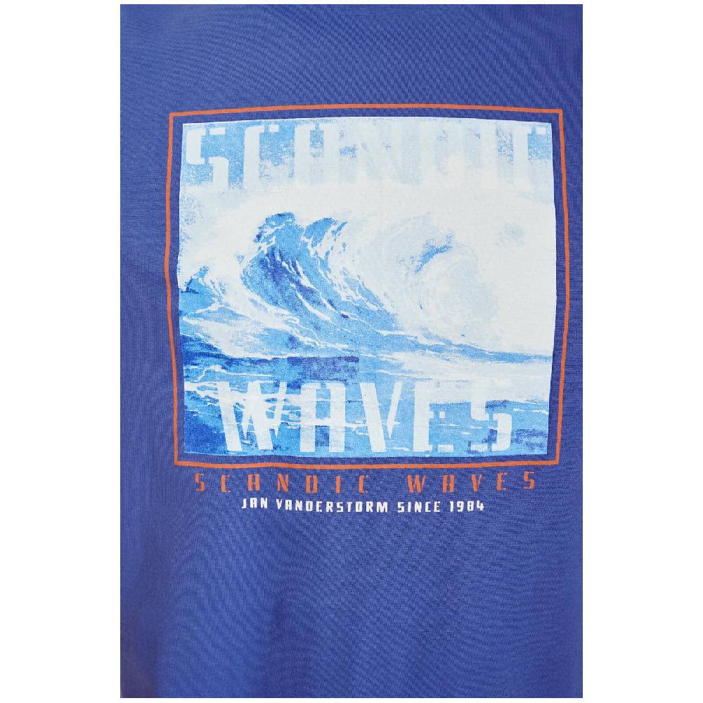 Jan Vanderstorm T-Shirt GERFRIED royal blau Begrenzte Freigabe