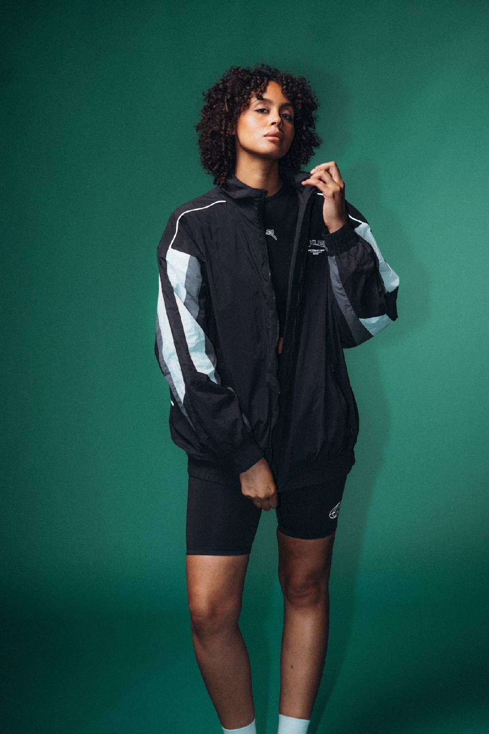 Karo Kauer Track Jacket Black Fabrik Onlineshop