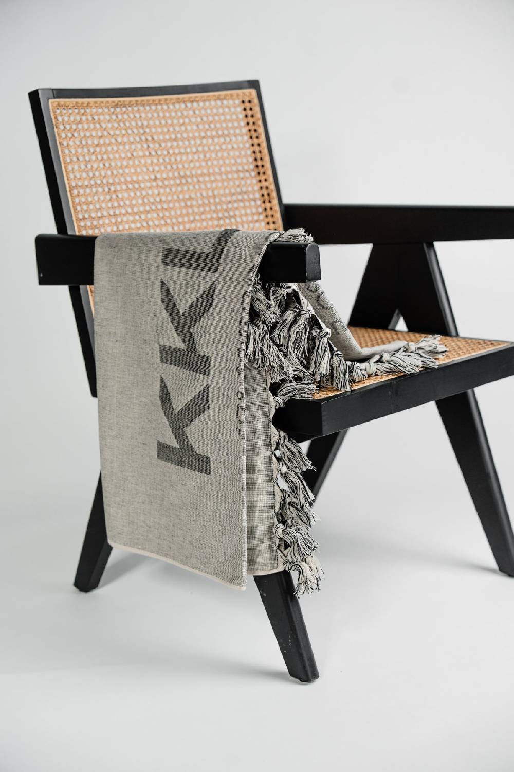 Karo Kauer Beach Towel Grey KKLBL Zeitlich begrenztes Angebot