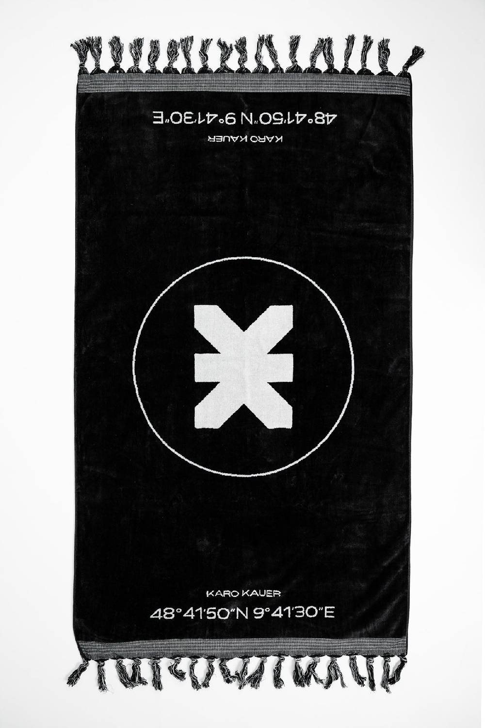 Karo Kauer Beach Towel Black Logo Exklusive Angebote
