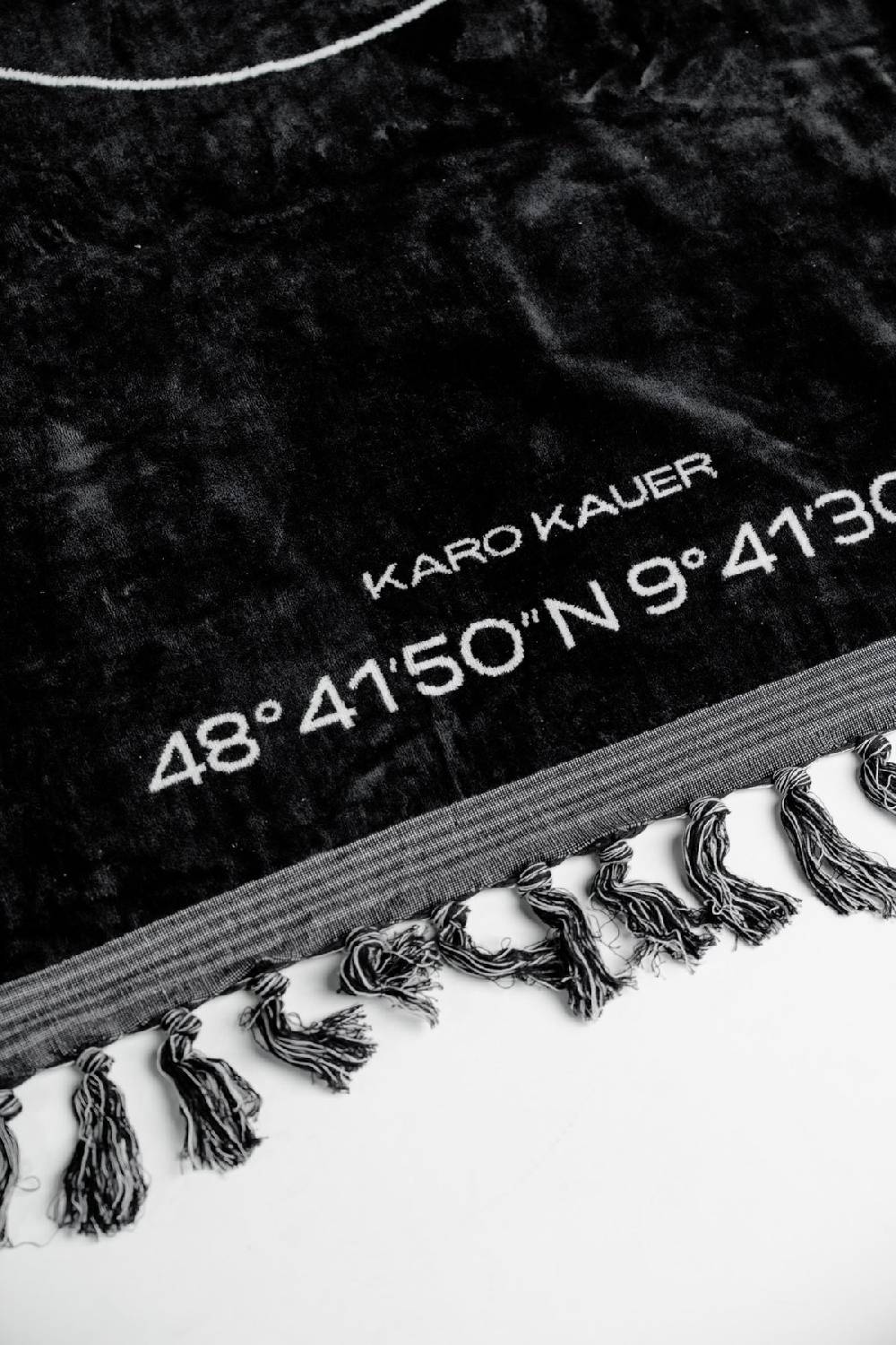 Karo Kauer Beach Towel Black Logo Exklusive Angebote