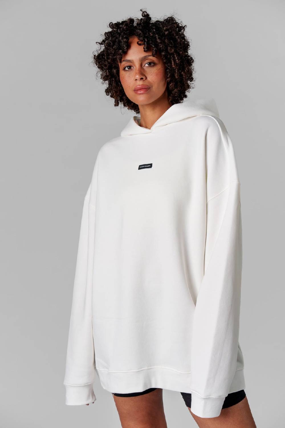 Karo Kauer Hoodie Dress Creme Sonderangebote