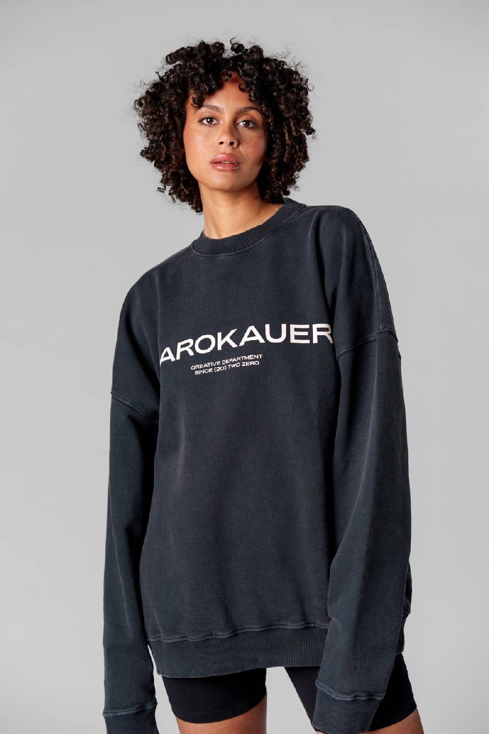 Karo Kauer Sweater Washed Grey Riesige Ersparnisse