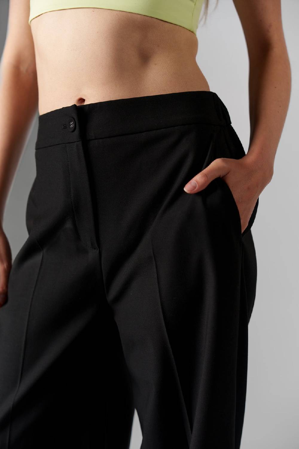 Karo Kauer Formal Pants Black Tiefpreis