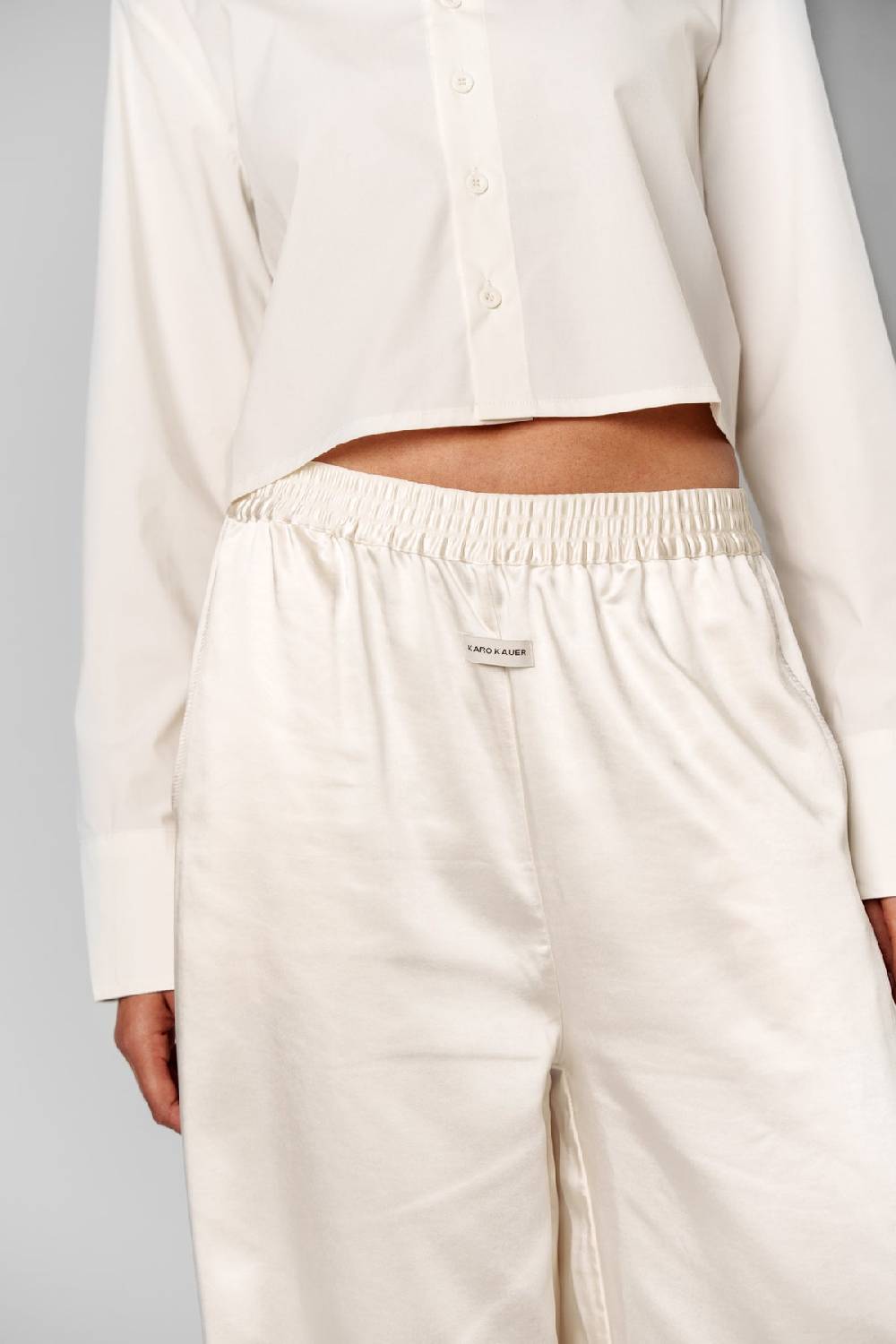 Karo Kauer Satin Pants Creme JETZT KAUFEN
