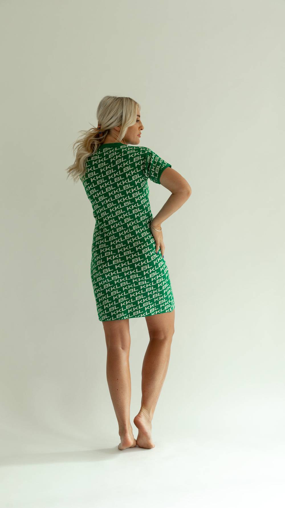 Karo Kauer Knit Dress KKLBL Green Discount Store für neue Produkte
