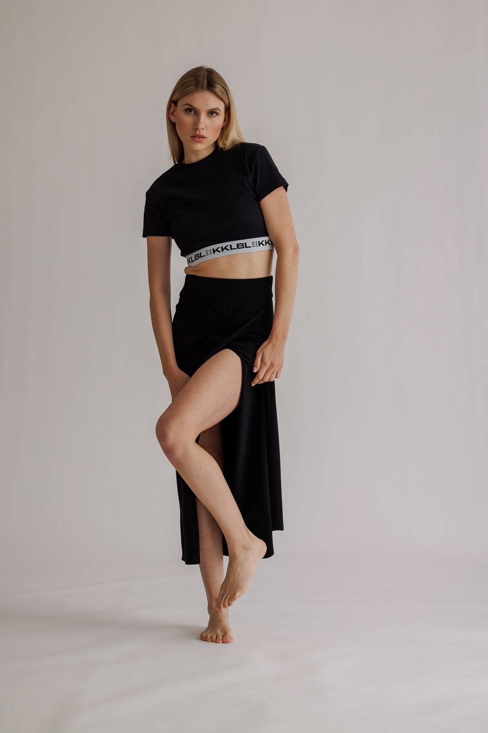 Karo Kauer Knit Skirt Basic Black Nur noch ein Tag übrig