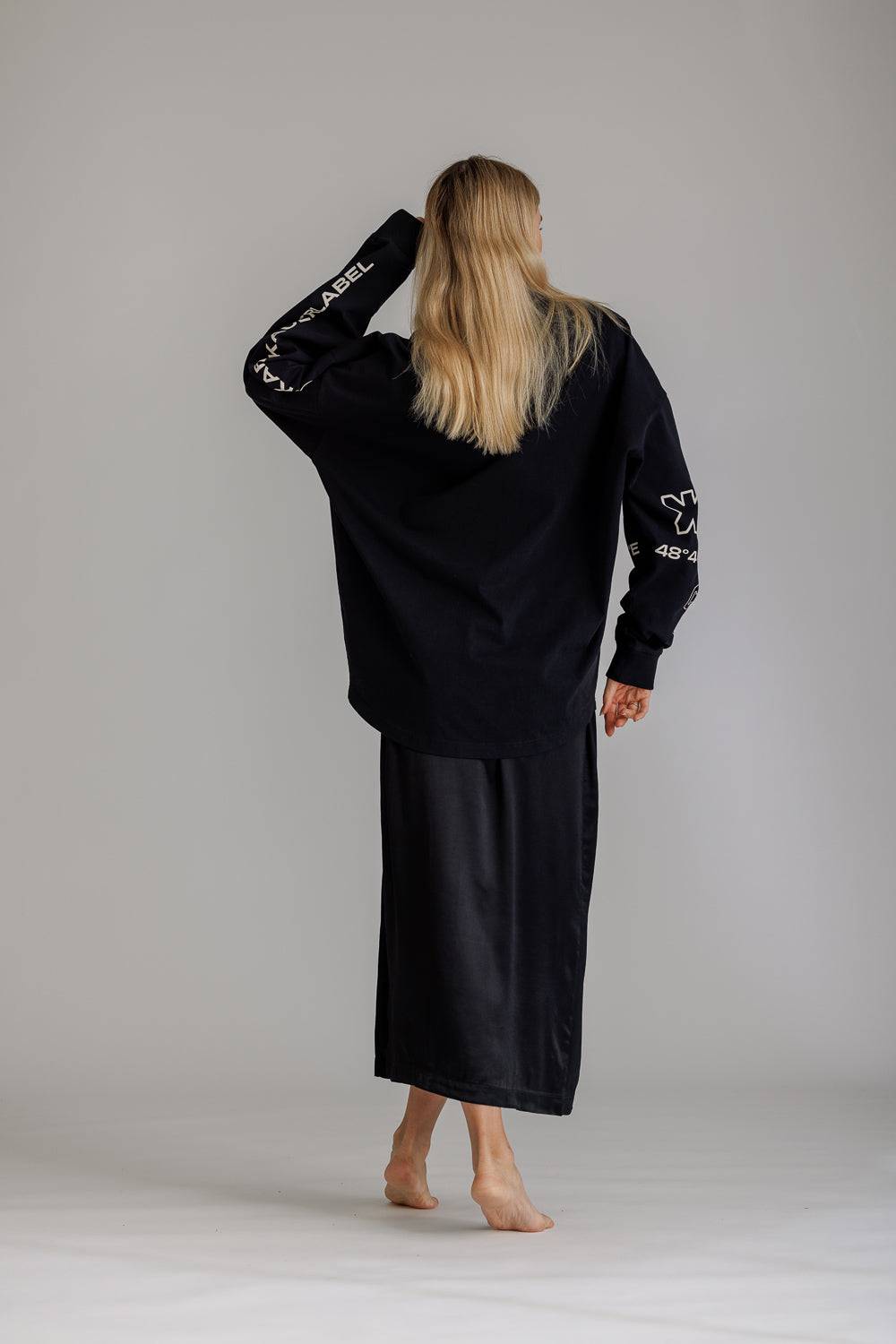 Karo Kauer Satin Skirt Black Super Rabatt