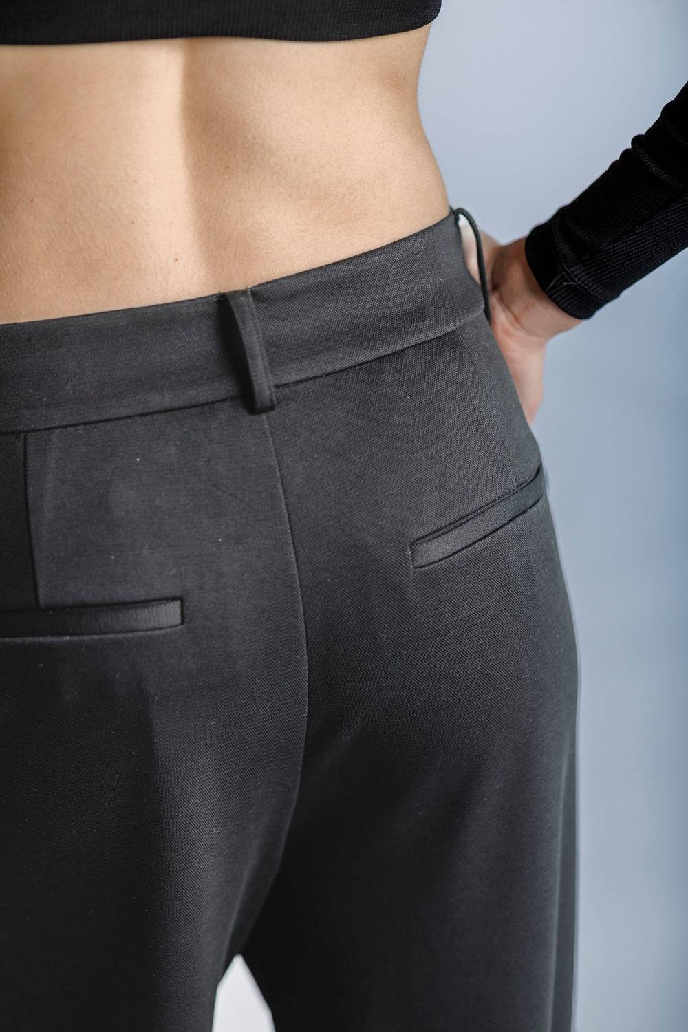 Karo Kauer Wide Leg Pants Dark Grey Clearance-Verkauf
