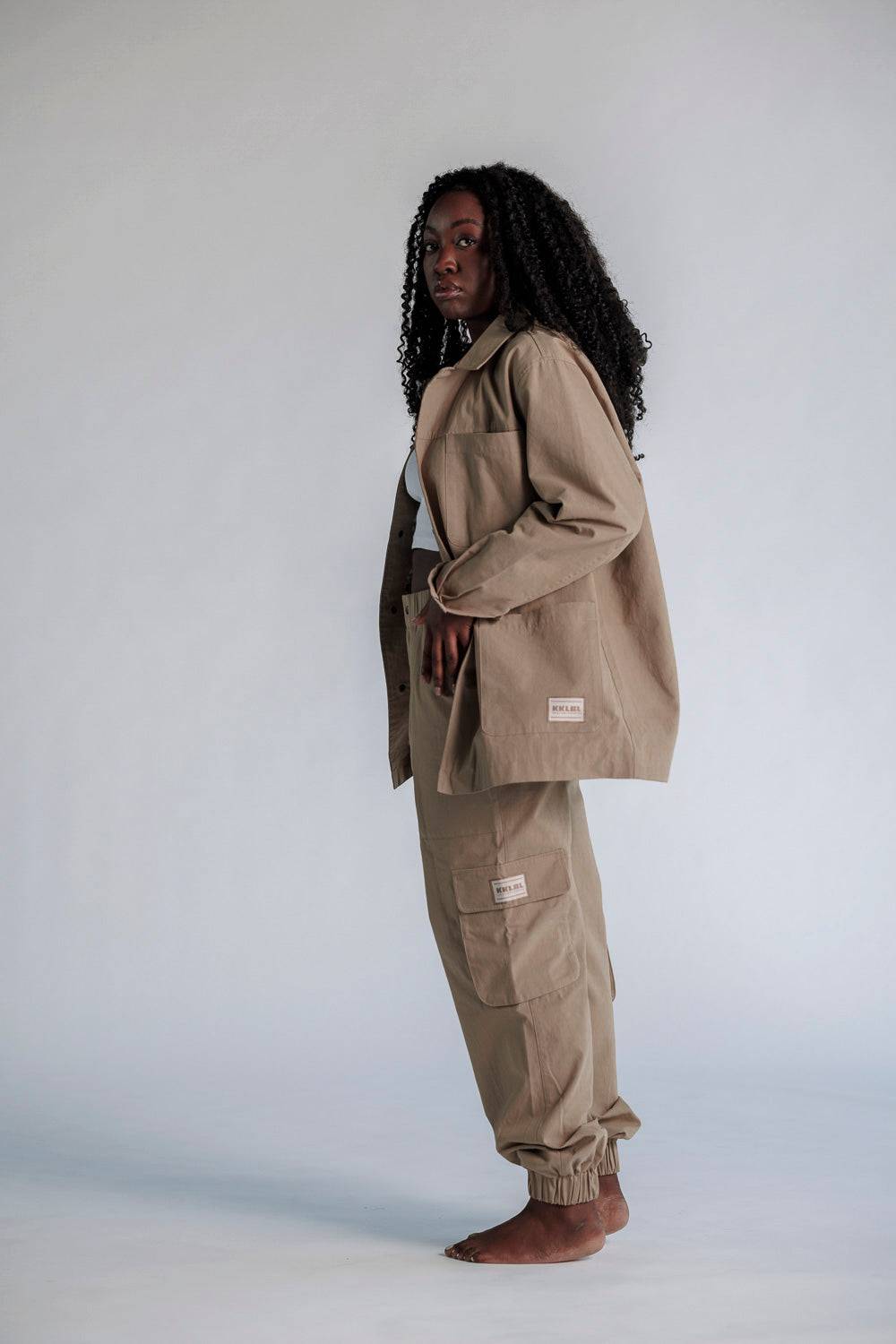 Karo Kauer Cargo Jacket Mocca Kostenloser Versand international