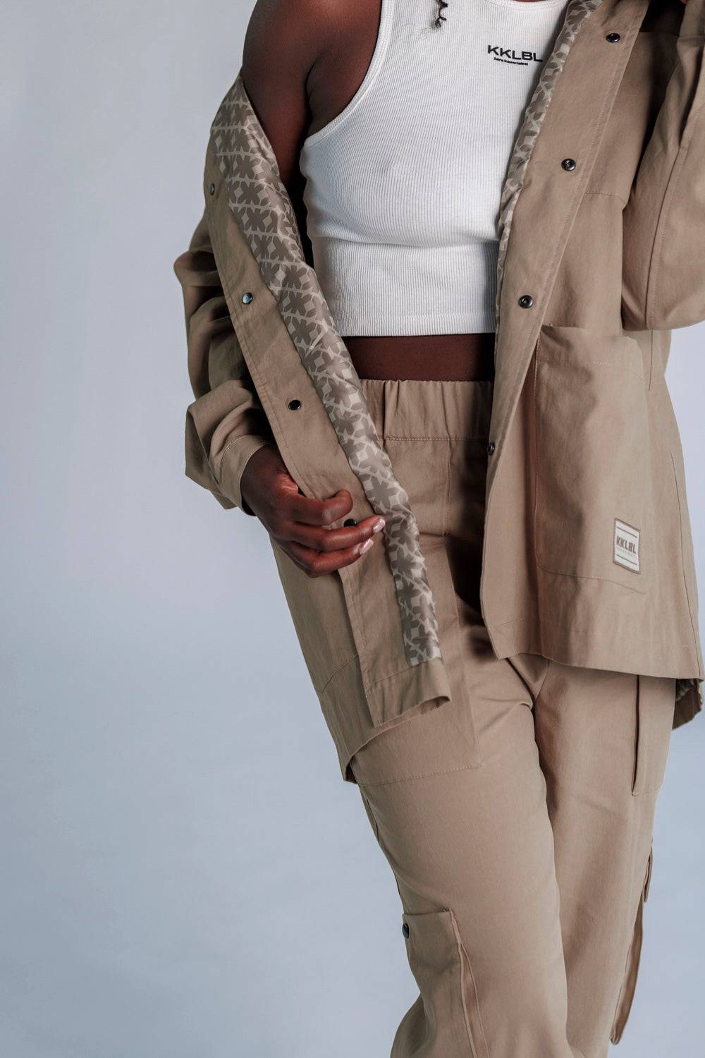 Karo Kauer Cargo Jacket Mocca Kostenloser Versand international