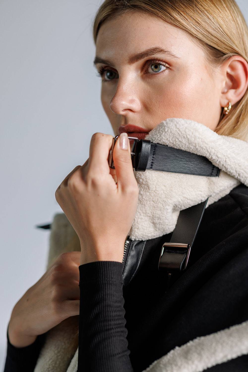 Karo Kauer Double Faced Vest Black Begrenzt auf 3 Tage