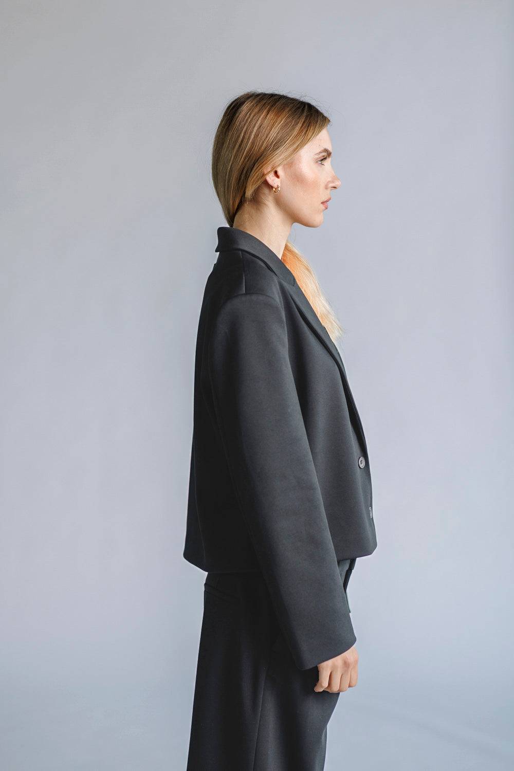 Karo Kauer Blazer Short Dark Grey Black Friday Preise