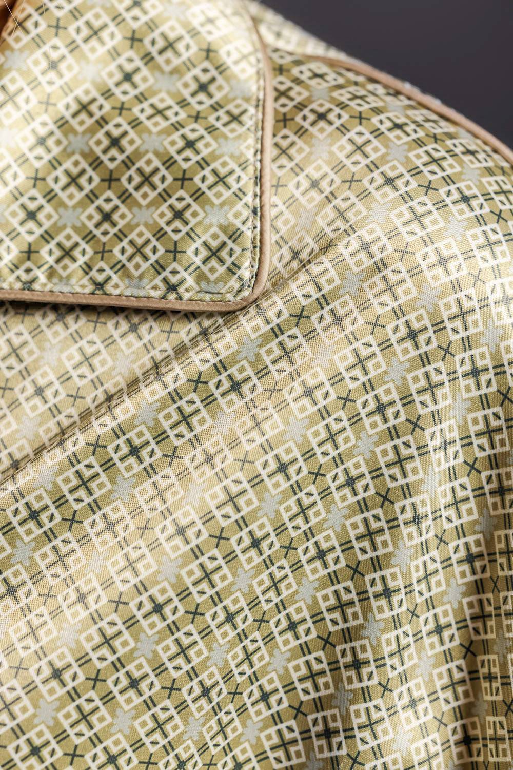 Karo Kauer Retro Shirt Khaki Hotsell