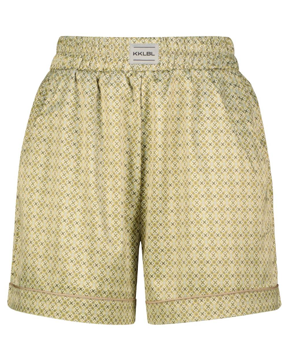 Karo Kauer Retro Shorts Khaki im Angebot