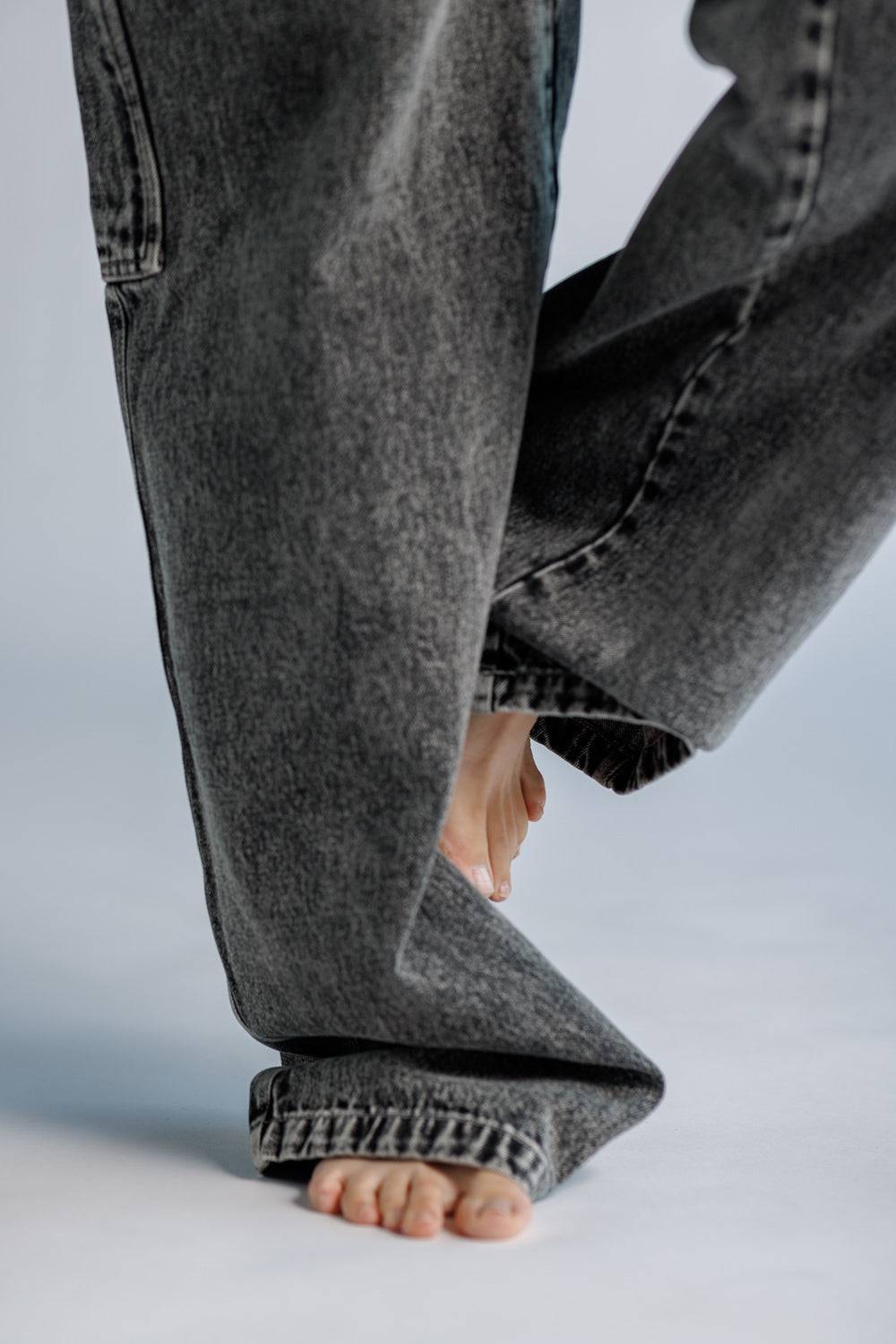Karo Kauer Denim Pants Black Tägliche Deals