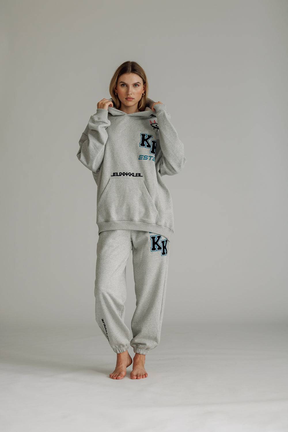 Karo Kauer Jogger Pants Grey Melange VIP-Rabatte