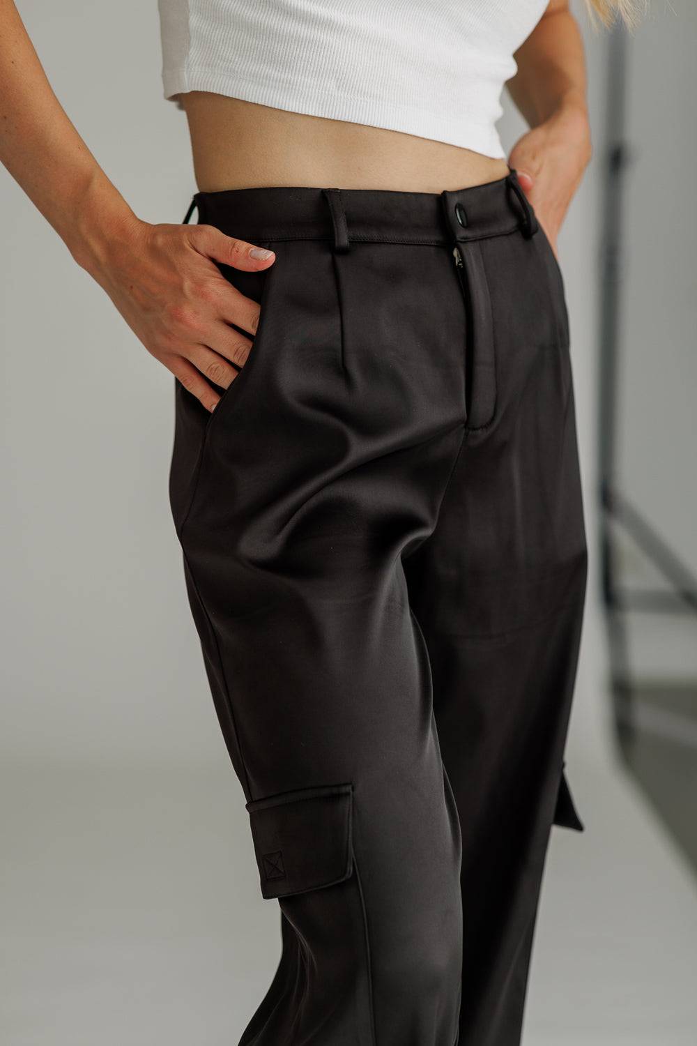 Karo Kauer Satin Pants Black Super Sparpreis