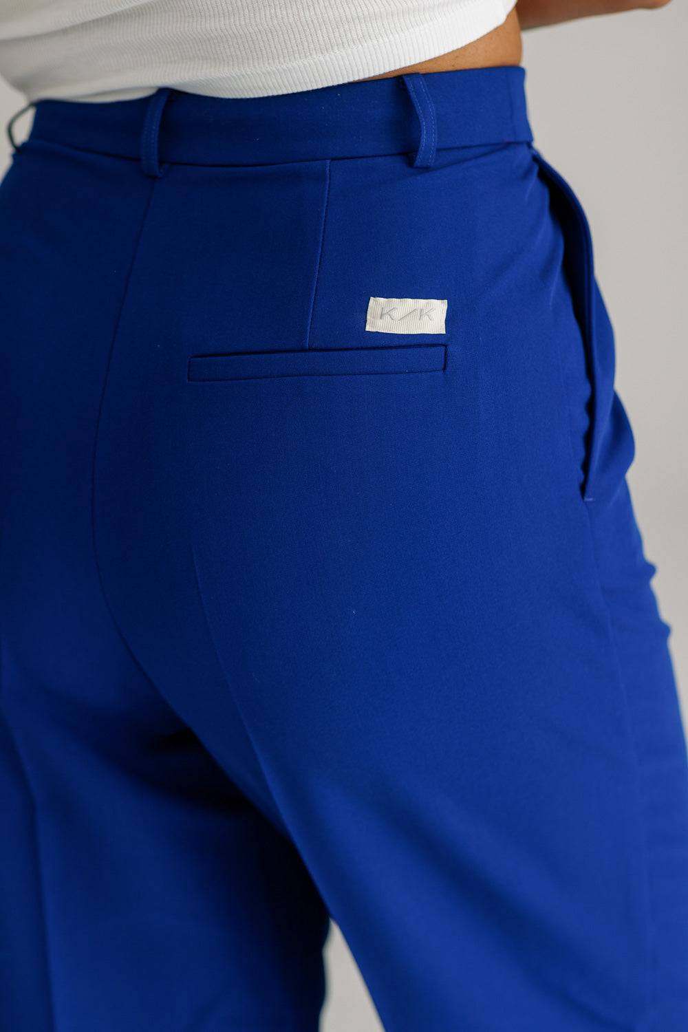Karo Kauer Formal Pants Blue Kostenlose Rückgabe