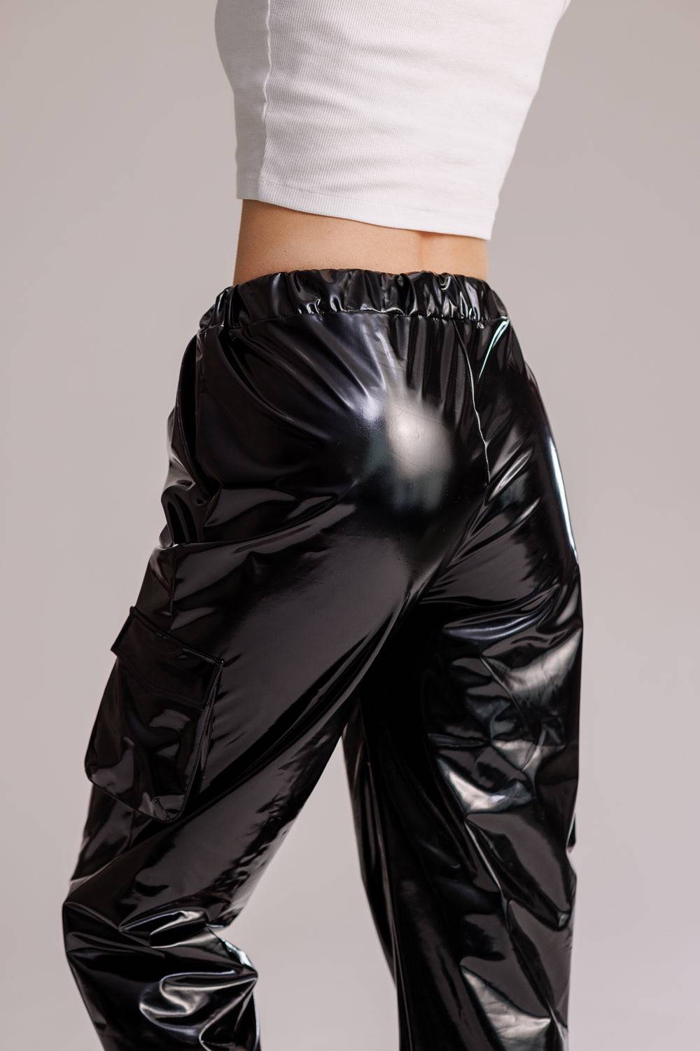 Karo Kauer Laquer Pants Black JETZT KAUFEN