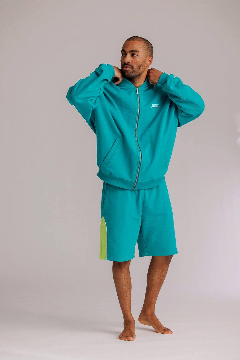 Karo Kauer Sweat Shorts Tile Blue Letzte 2 Tage