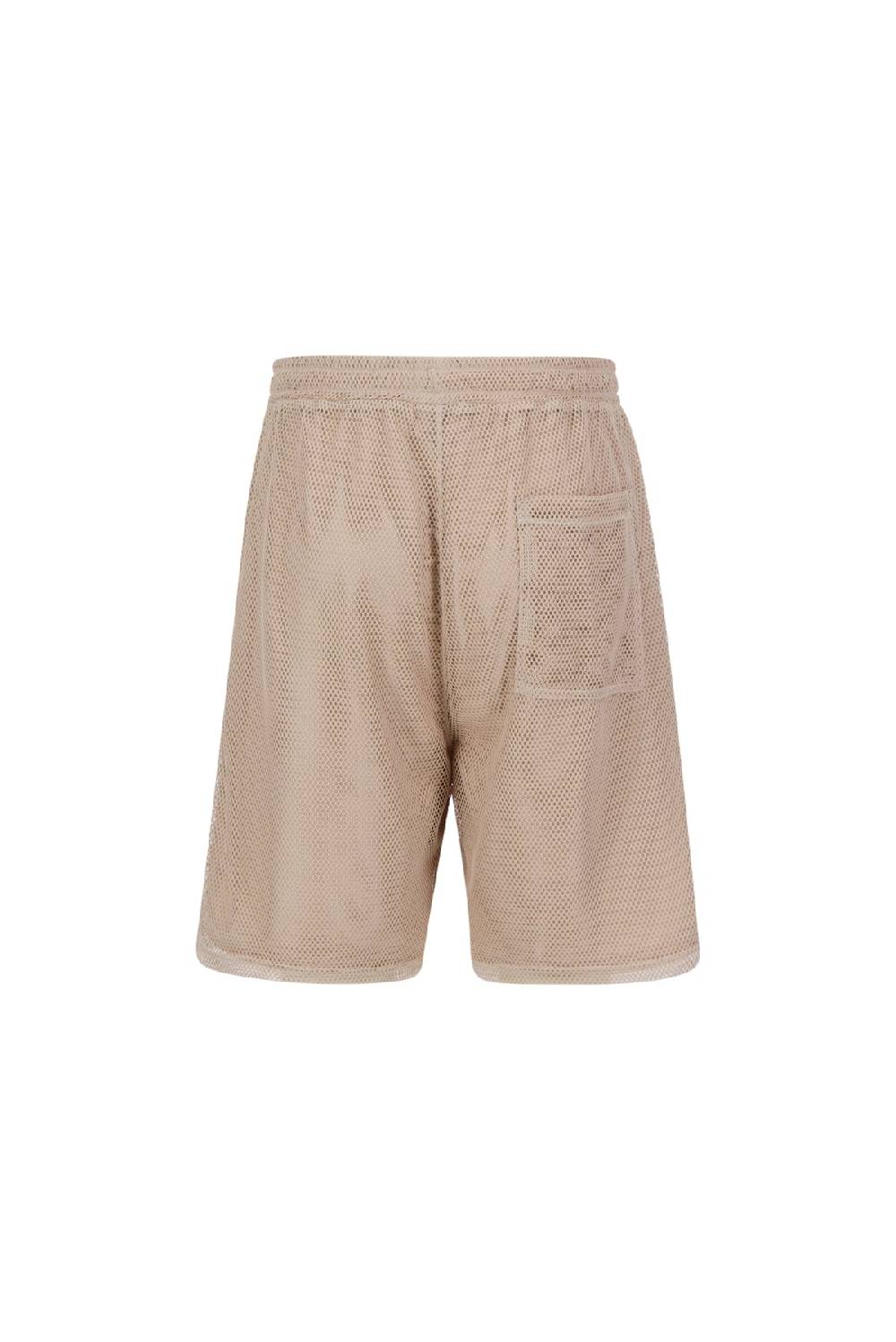 Karo Kauer Mesh Shorts Sand Letzter Tag