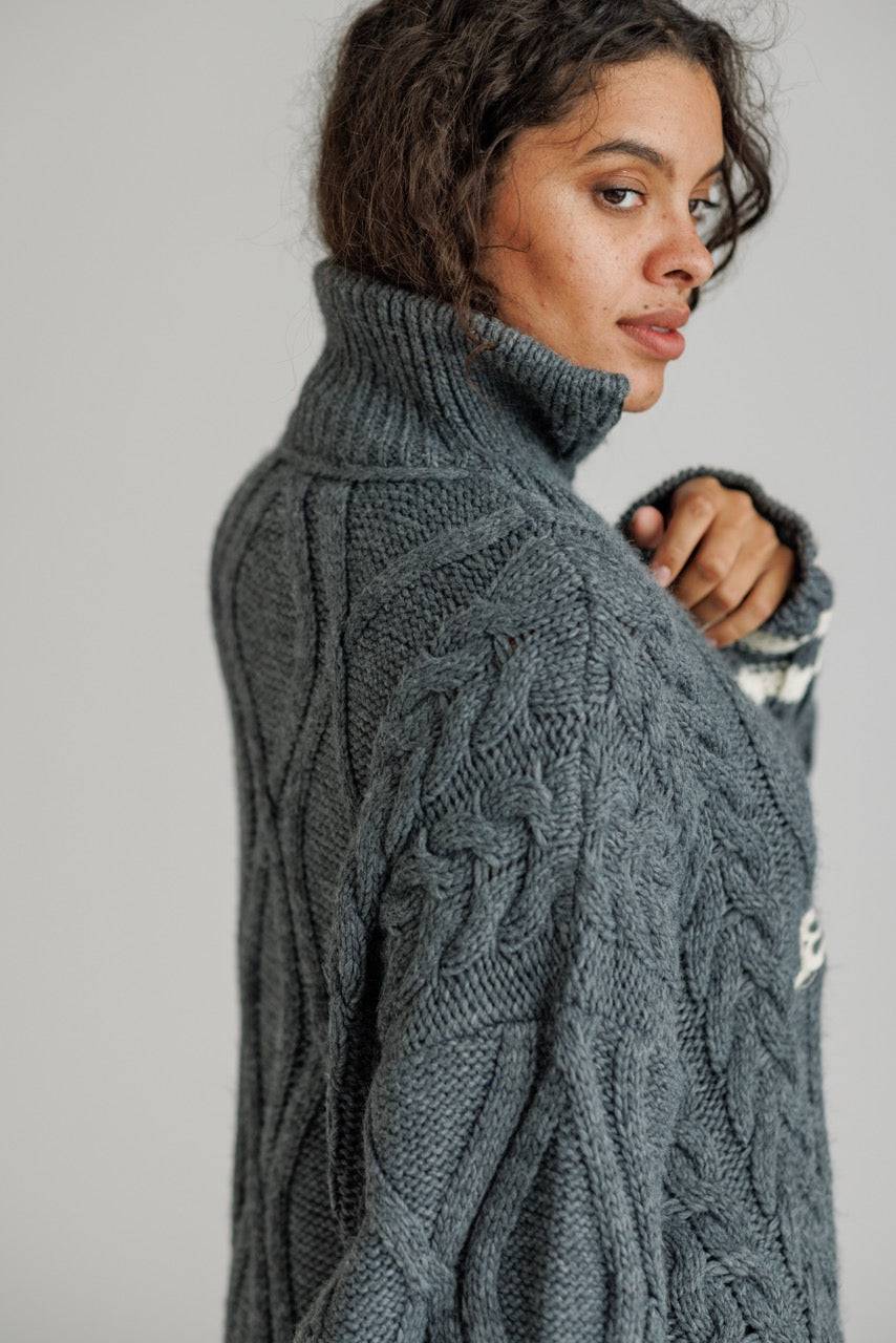 Karo Kauer Knit Zipped Sweater Grey Kostenloser Versand international