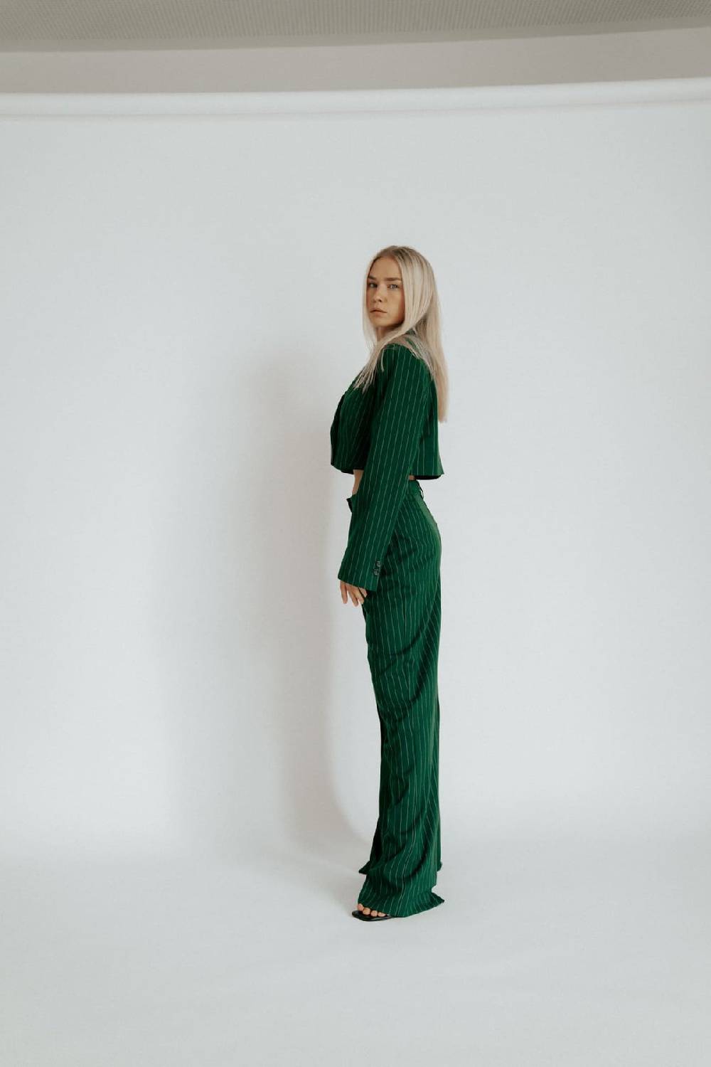 Karo Kauer Blazer Short Sapphire Green 2025