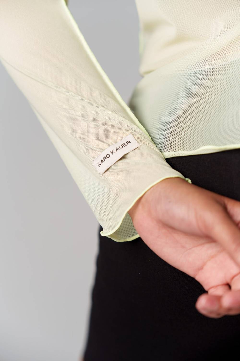 Karo Kauer Mesh Longsleeve Matcha Outlet