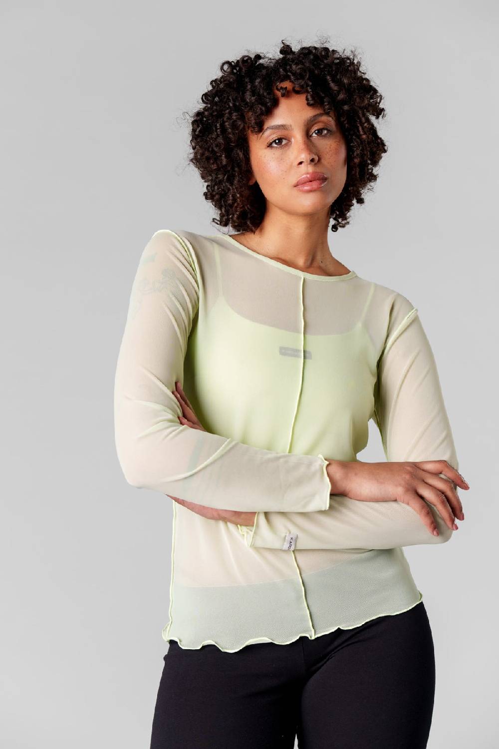 Karo Kauer Mesh Longsleeve Matcha Outlet