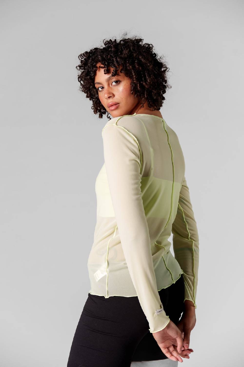 Karo Kauer Mesh Longsleeve Matcha Outlet