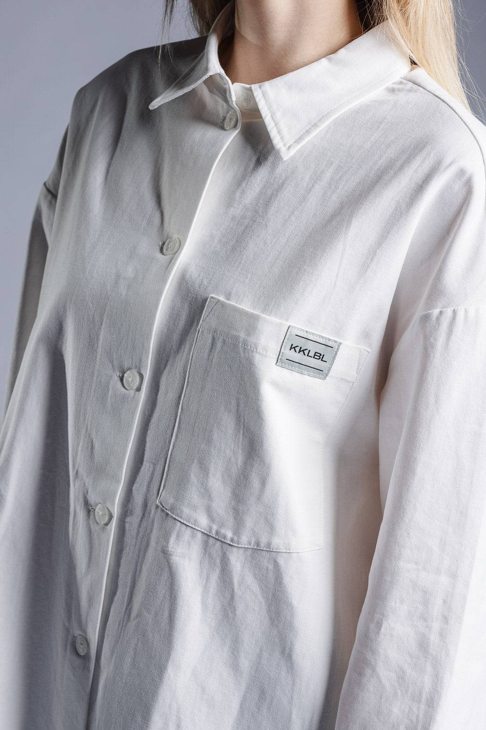 Karo Kauer Woven Blouse White Verkauf