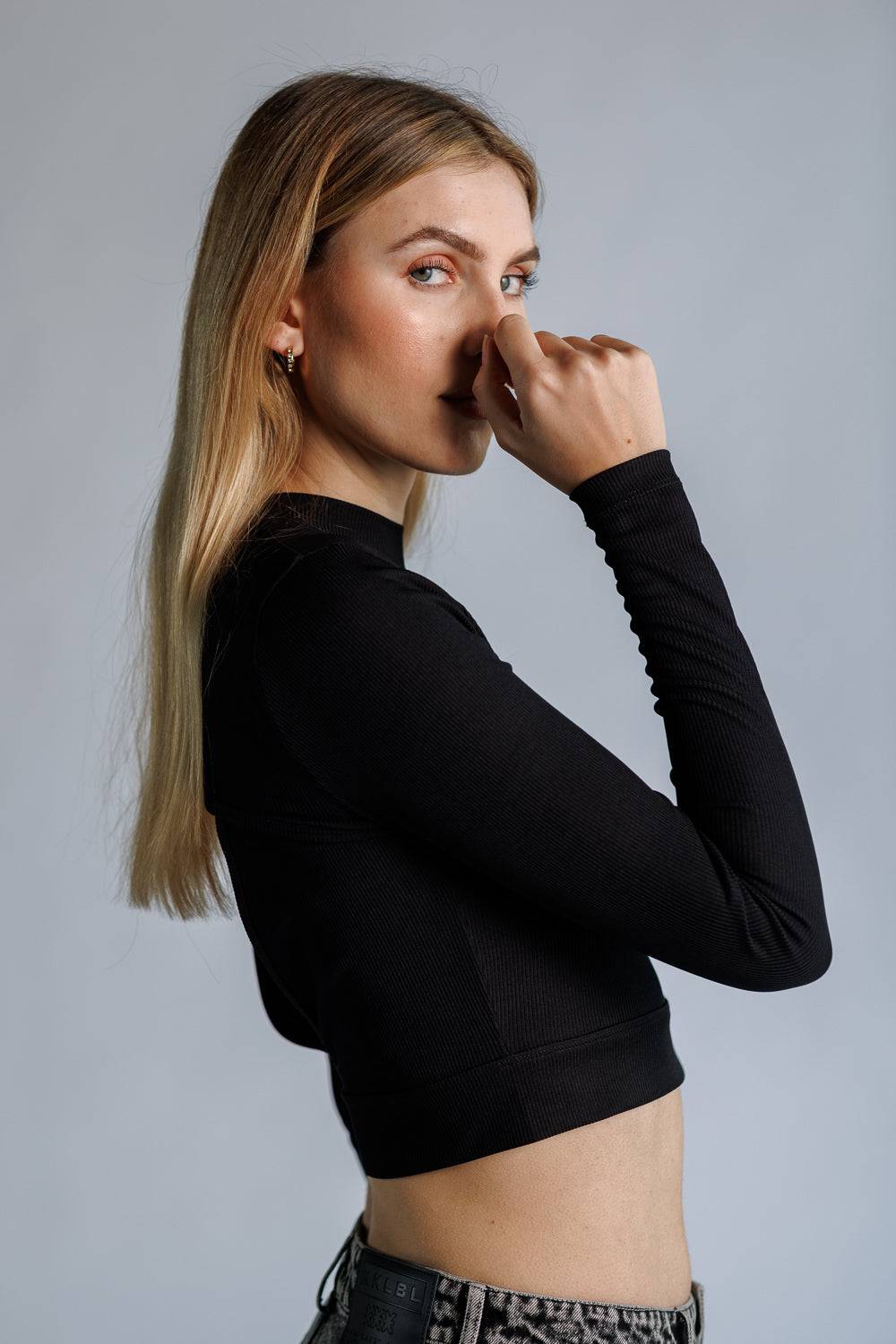 Karo Kauer Cropped Shirt Black Hotsell