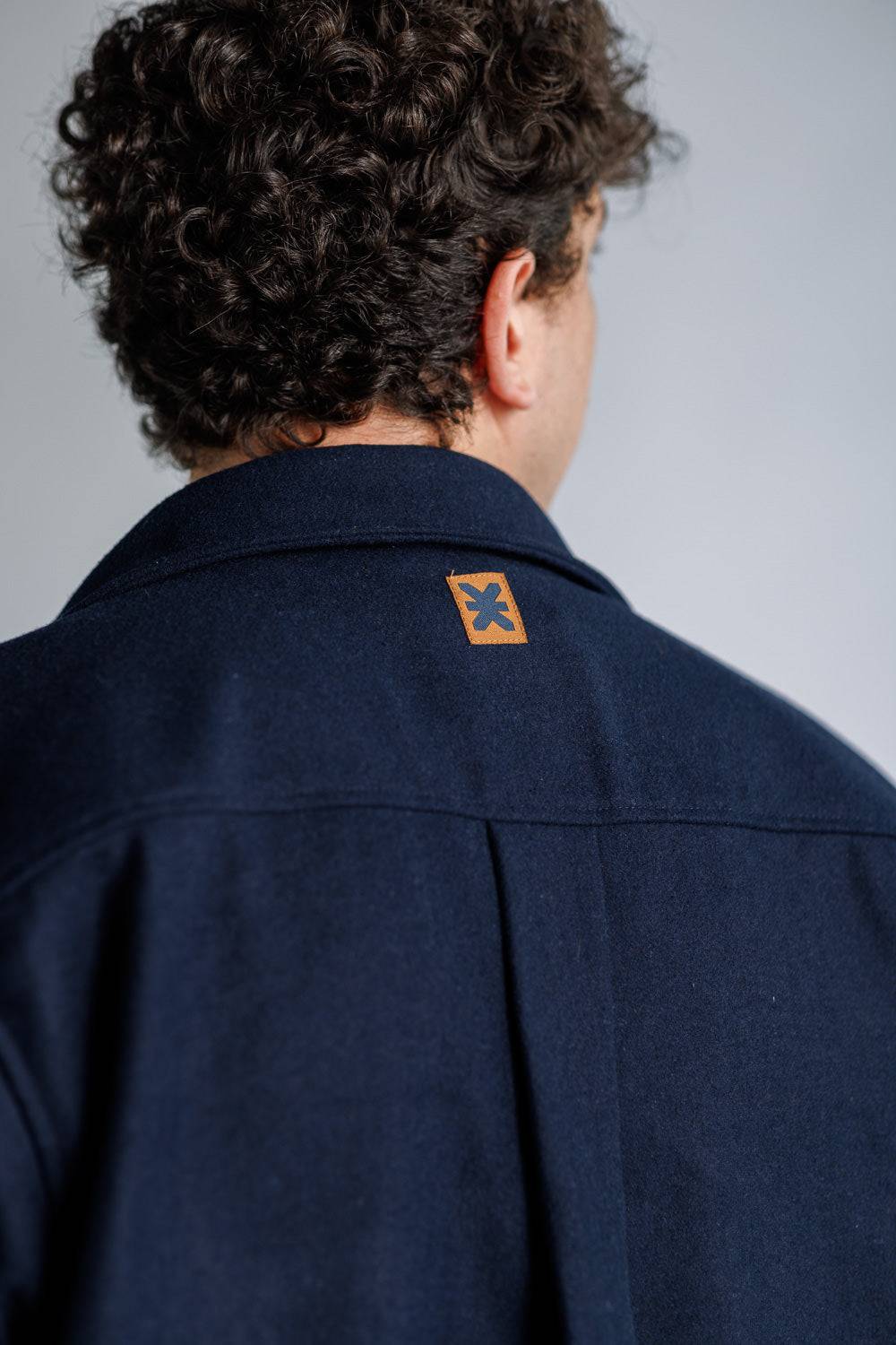 Karo Kauer Overshirt Dark Blue Günstiger Verkauf