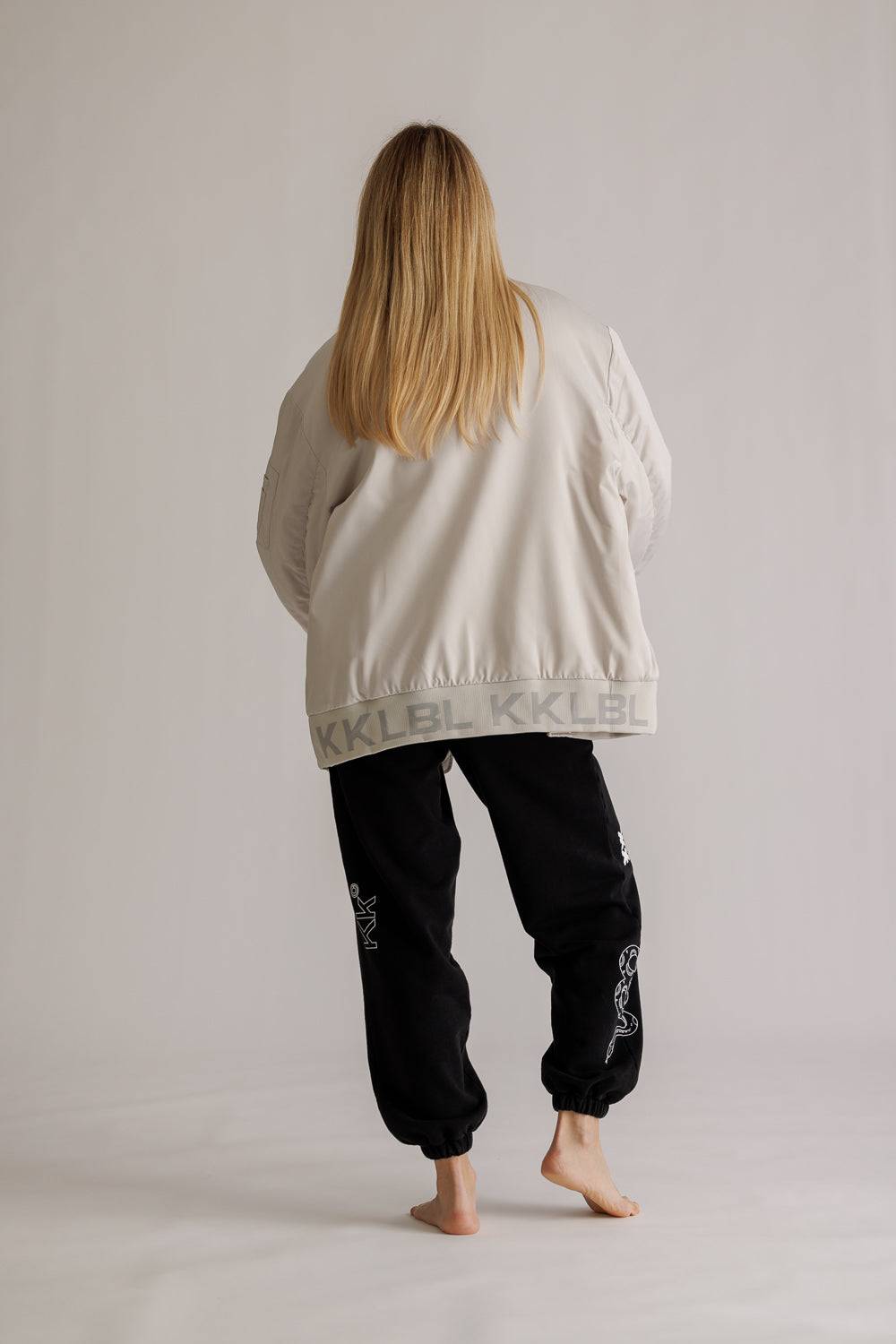 Karo Kauer Bomberjacket Silver Grey Top Angebot