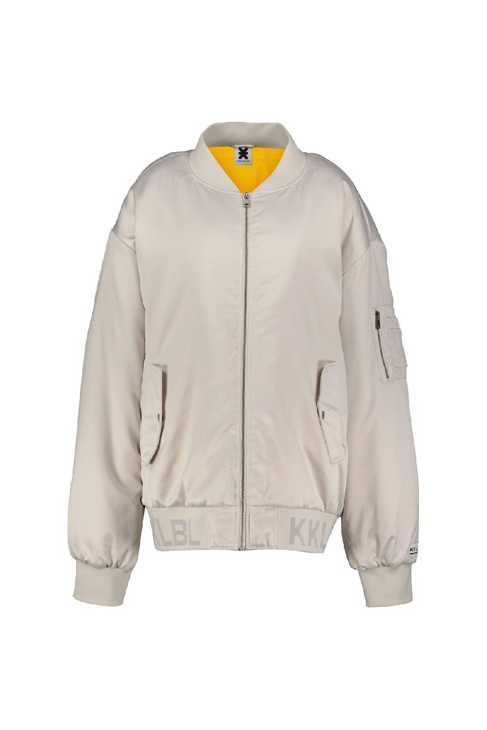 Karo Kauer Bomberjacket Silver Grey Top Angebot