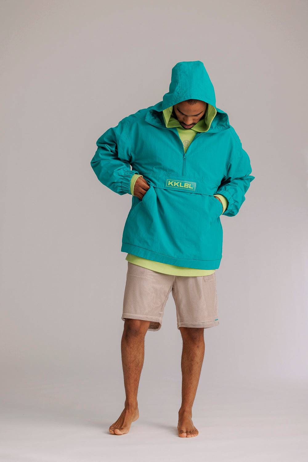 Karo Kauer Windbreaker Tile Blue Neueste Mode
